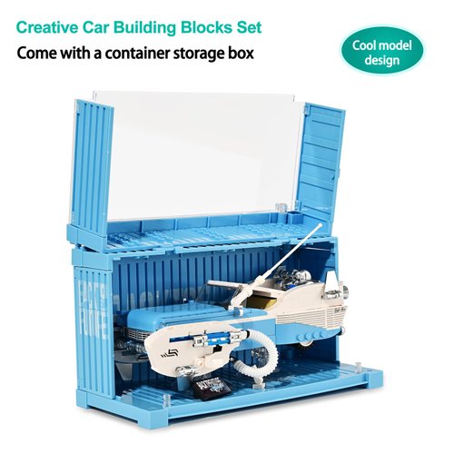 IIROMECI Creative Car Building Blocks Toys for Kids and Adults, Car Building Toy Set with Container, 602PCS Building Kits Car Model for Boys Age 8+