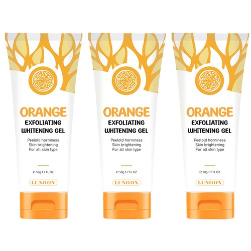 Orange Exfoliating Gel, orange exfoliating gel scrub,Deep Cleansing Moisturizing Facial Exfoliator, Size 50ml, 1.7 Fl Oz (Pack Of 2)