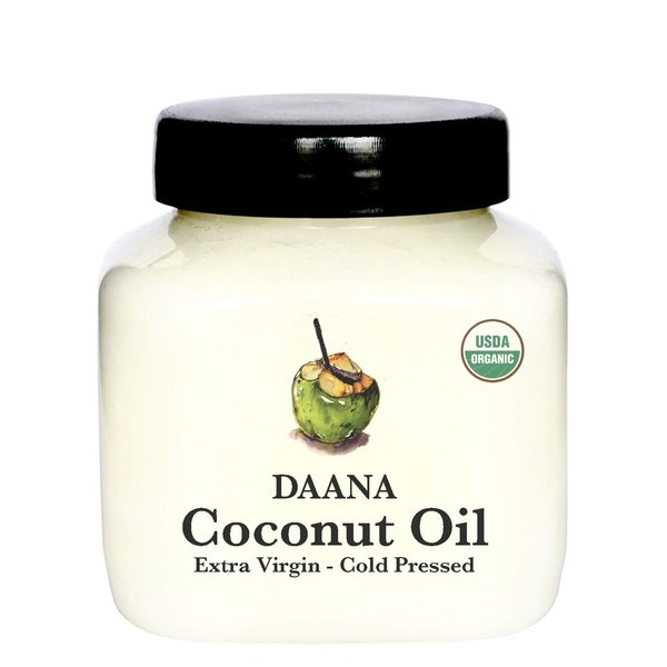 Daana Organic Coconut Oil for Skin: Extra Virgin, Cold Pressed (12 oz)