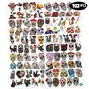 103 PCS Day of The Dead Dia De Los Muertos Temporary Tattoos Sticker Birthday Decorations Halloween Festival Mexican Sugar Skull Puppy Black Carnival Themed Party Favors Supplies Cute Boy Gifts Ideal