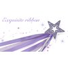 Lovelyshop Lavender Crystal Metal Star Fairy Wand with Ribbon for Girls Halloween Decorations