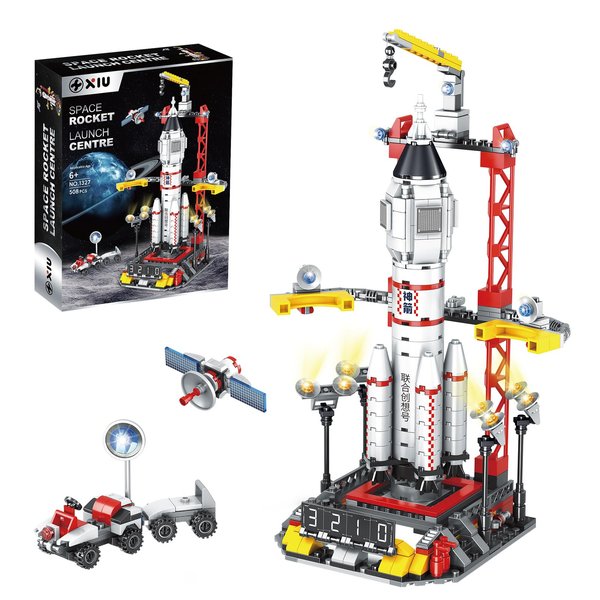 XIU Space Exploration Shuttle Building Set Toys,Space Rocket Building Toys for Kids ，Montessori Educational Toy for Boys Girls Kids 6 8 10 12 14+(508pcs)
