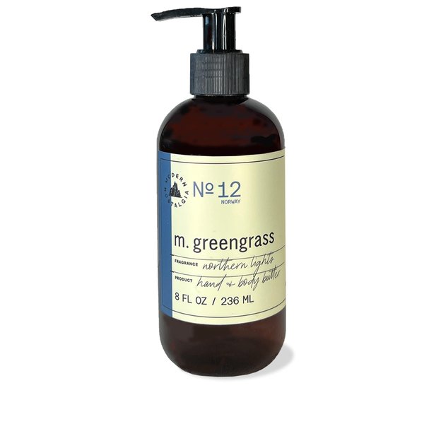m. greengrass Northern Lights 8 oz hand + body butter