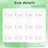 Square Press on Nails Short Cute Floral Nails Acrylic False Nails with Rainbow Flower Designs Artificial Nails Press ons Reusable Glue on Nails for Women and Girls 24 Pcs
