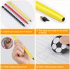 AUAUY 3 PCS Metal Inkless Pencil, Infinity Pencil, Reusable Everlasting Pencil, Replaceable Nib Pencil with 3 Replaceable Nib for Writing Drawing Home Office School Supplies(Black&Red&Yellow)