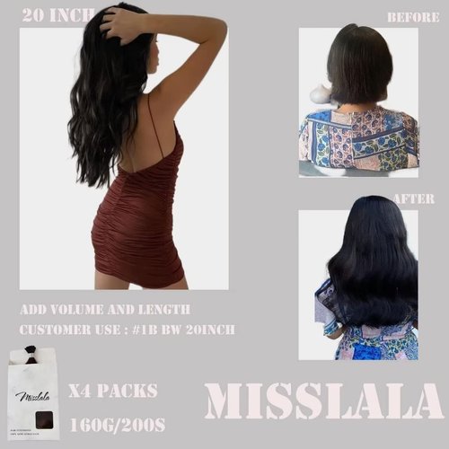 I Tip Hair Extensions Human Hair 20 Inch Keratin Bond Hair Extensions Wavy Extensions Real Human Hair Color #1B Off Black 40g 50s Beaded Hair Extensions