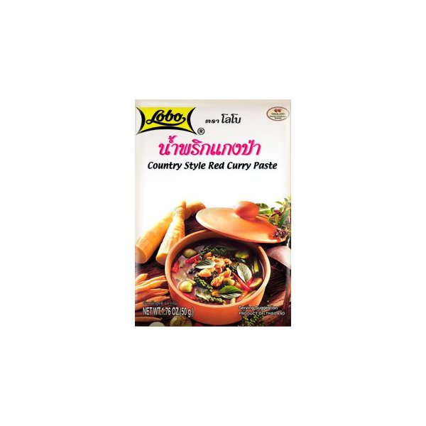 Country Style Red Curry Paste Weight50 G.(pack 3)