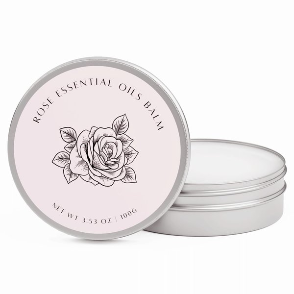 benatu Essential Oil Body Butter, Scented Massage Balm with Vitamin E, Dry Skin Care Moisturizer for Women and Men, Blends of of Rose, Cedar, Ylang Ylang, Patchouli Oil - 3.53 oz