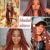 Ginger Braiding Hair Pre Stretched 32inch 3 Packs Copper Red Braiding hair Extensions Synthetic Crochet Braids, Hot Water Setting Professional Soft Yaki Texture. (32inch(3Packs),350#)