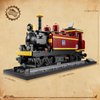 KAZI Steam Train Building Toys Set,Classic Locomotive Display Models for Adults,Retro Puffing Billy Railway Train Building Blocks for Toy Train Fans Ages 8 Plus,Fun Gift for Train Lovers