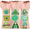 Earth Day Temporary Tattoos - 96pcs Save Earth Tattoo Stickers Environmentally Friendly Gifts, Eco-friendly Party Favors, Birthday Party Decorations Decor Supplies Natures Reward