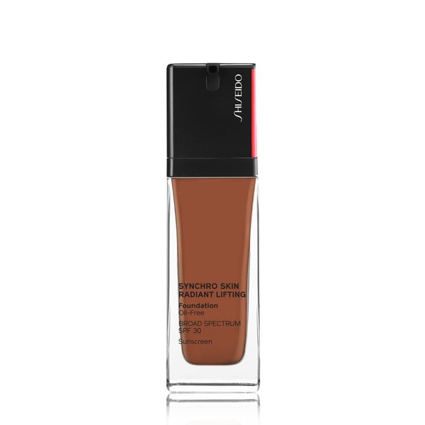 Shiseido Synchro Skin Radiant Lifting Foundation SPF 30, 520 Rosewood - 30 mL - Medium-to-Full, Buildable Coverage - 24-HR Hydration - Transfer, Crease & Smudge Resistant - Non-Comedogenic