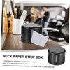 MERRYHAPY 1 Set Hairdressing Neck Wrap Disposable Neck Paper Barber Neck Strip Container Neck Strip Collar Storage Neck Covering Paper Container Hair Cutting Neck Strip Holder Plastic Scarf