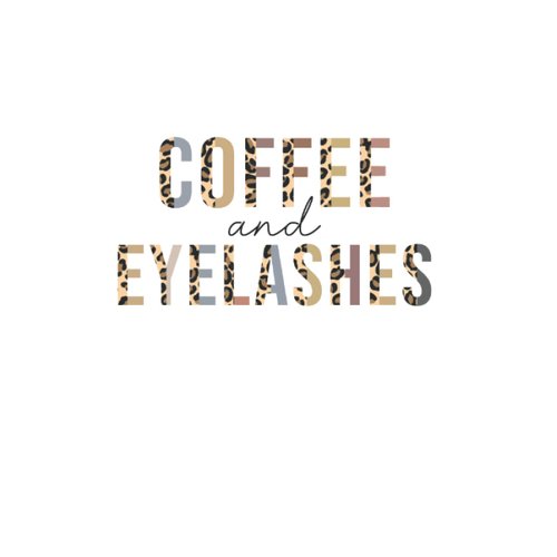 Coffee And Eyelashes Leopard Lash Artist Lash Tech: Blank Lined Notebook/Journal (6” X 9”) Coffee Eyelashes Lash Bar Quote & Lash Lounge Pun