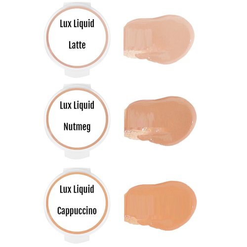 BaeBlu Organic LUX Liquid Foundation SAMPLES, Latte, Nutmeg, Cappuccino