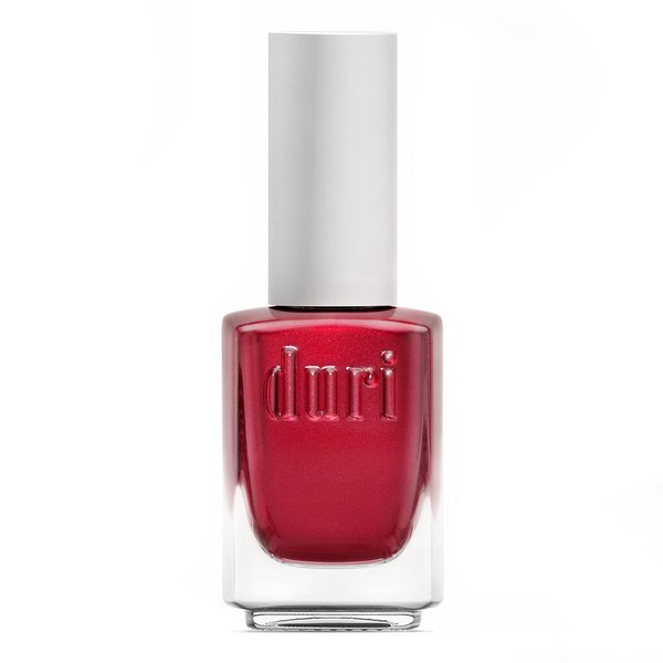 duri Nail Polish, 629 Strawberry Feeling, Red Metallic Shimmer, Semi Sheer, Glossy Finish, Fast Drying, 0.45 Fl Oz