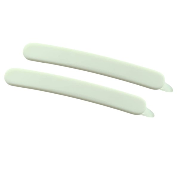 French Amie Rounded Oblong Small 2.5" Cellulose No Metal Set of 2 French Hair Slides Clips for Women Tige Boule Clasp Handmade Girls Side Slide-in Barrette Clip Paris Hair Accessories for Women Strong