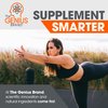 Genius BCAA Energy Powder, Orange - Nootropic Amino Acids & Muscle Recovery - Natural Vegan BCAAs Workout Supplement for Women & Men (Pre, Intra & Post Workout) - No Artificial Sweeteners