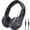 HanRongDa Radio Headphones Portable Stereo FM Radio with Best Reception, DSP Digital Personal Wireless Headset with Preset Stations, AA Battery Operated for Walking, Traveling, Jogging HRD-600