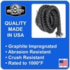 Midwest Hearth Wood Stove Replacement Gasket for Woodburning Stoves - Graphite Impregnated Fiberglass Gaskets (1/2" x 84" Rope)