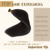 Smavida Yaki I Tip Hair Extensions Human Hair,Natural Black Yaki Straight Microlink Hair Extension Invisible I Tip Human Hair Extensions 18" Keratin Itip Hair Extensions Human Hair for Women 1g/s 50g