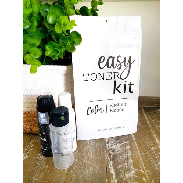 Easy Toner Kit for Blondes, Ombre, and Balayage | Hair Gloss/Glaze Professional | 2 Applications (Kick My Brass [Dark])