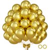110pcs Gold Balloons 12 Inch Metallic Chrome Gold Balloon Garland Arch Kit for Birthday Baby Shower Anniversary Graduation Wedding Party Decorations