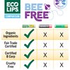 Eco Lips Bee Free Variety Pack Vegan Lip Balm | Candelilla Wax, Cocoa Butter & Coconut Oil Lip Care. Soothe & Moisturize Dry, Chapped Lips - 100% Plastic-Free Plant Pod Packaging - Made in USA