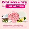 Muun Rosemary Shampoo and Conditioner Bar Set 3 - Natural Solid Hair Growth Shampoo Soap Bars Set for Women with Straight, Curly Hair for Thinning, Hair Loss, Regrowth, Thickening