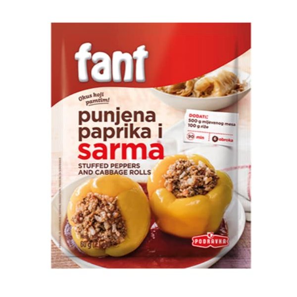 Podravka Fant Seasoning Mix for Stuffed Peppers and Cabbage Rolls 2.1 oz