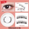 VSONYAN 2Pair Magnetic Eyelashes,Natural and Bushy, Reusable Magnetic Eyelashes with Applicator No Glue, magnetic lashes with applicator, Black