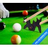 GSE Black Plastic Slip-On Bridge Portable Moosehead Bridge Head, Pool Billiard Cue Bridge Head, Billiard Pool Cue Accessories for Pool Table (1-Pack)
