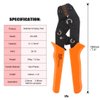 Hilitchi Professional Pin Crimping Tool 2.54mm 3.96mm 28-18awg 0.1-1.0mm² Compatible with Dupont Terminals with Wire-electrode Cutting Die Insulated Terminal Crimper/Stripper/Cutter Tool
