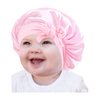 Kids Satin Bonnets Baby Bonnet Toddler Bonnet 3 Pieces Sleeping Caps Soft Silk Double Layer Night Sleeping Hair Hats for Teens Toddler Child Baby (Multicolor A)