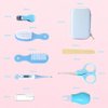 ZELINYE Baby Grooming Kit, 8 in 1 Baby Hair Brush/Nail Clipper/Nose Cleaner/Finger Toothbrush/Nail Scissors/Manicure Kit for Baby Care Keep Healthy and Clean(Pink)