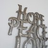 Vineworks Fair Trade Hope, Peace, Love Steel Metal Drum Art from Haiti