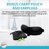 Wild Essentials® Sweet Dreams™ Comfortable & Contoured Sleep Mask Kit with Carry Pouch and Moldex® Ear Plugs, Travel Set, Gift