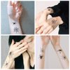 Fake Spider Tattoos, Temporary Face Tattoo for Women Men Kids Halloween Costume, 10-Sheet