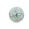 Renovators Supply Manufacturing Doorbell Button 2.5 in. Diameter Round Brass Vintage Push Button with Mounting Hardware