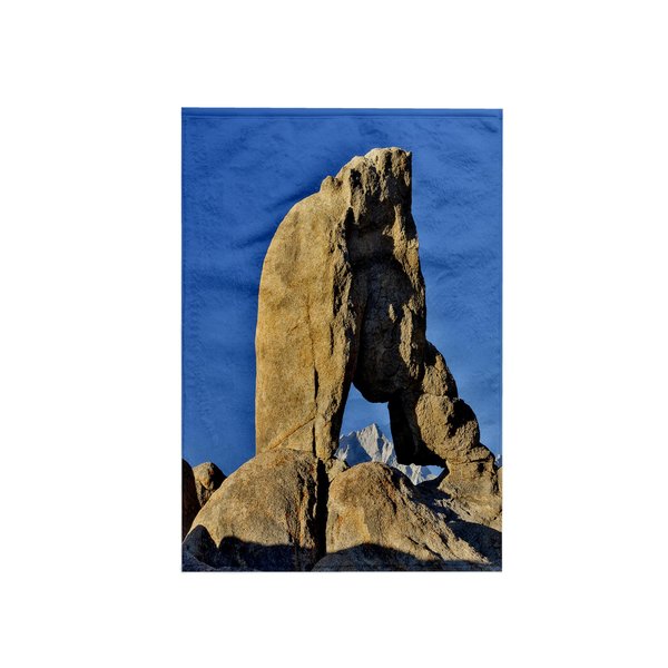 3dRose, California, Lone Pine. Natural Arch with Lone Pine Mountain., 15x22 Hand Towel