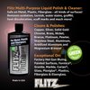 Flitz Metal Polish and Cleaner Liquid for All Metal, Also Works On Plastic, Fiberglass, Aluminum, Jewelry, Sterling Silver: Great for Headlight Restoration and Rust Remover, 3.4 oz - 6 Pack