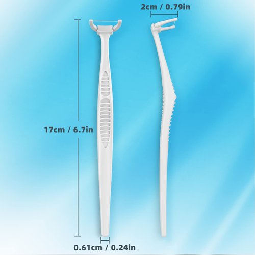 Dental Floss Clean Dental Flossers Kit with 2 Handles and 120 flosser Refill Heads Cool Mint Flavor