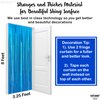 Katchon, Iridescent Blue Backdrop Curtain - 3.2x8 Feet, Pack of 2 | Iridescent Blue Streamers for Summer Party Decorations | Beach Party Decorations, Ocean Backdrop for Ocean Themed Party Decorations