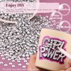 4000PCS 4mm Resin Rhinestones in Bulk (Silver), Bedazzling Flatback Crystals for Crafts DIY Nail Decoration, Gems Charms for Tumbler Shoes Clothing Fabric with Pickup Pen and Tweezers