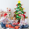 Max Fun DIY Felt Christmas Tree Set 3.2Ft with 41 Ornaments for Kids Toddlers Home Wall Hanging Felt Christmas Craft Kits Xmas Decoration Party Supplies Gifts