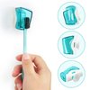 6 Pack Travel Toothbrush Head Covers with Suction Cup Electric and Manual Toothbrush Cover Clip Portable Plastic Toothbrush Protector Cap Brush Pod Case for Traveling, Camping, Bathroom, Home, School
