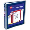 Avery Flexi-View 3 Ring Binder, 1 Inch Round Rings, 1 Navy Blue Binder (17685)