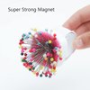 Sew Tech 3 Pack Magnetic Wrist Pin Cushion for Sewing Pins, Strong Magnet Sewing Pin Holder, Wristband Pincushions for Needles, Silicone Braider Band Bracelet for Hair Clips (3 Magnetic Pin Cushions)