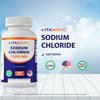 Vitamatic Sodium Chloride 1000mg, 365 Tablets - Salt Tablets, Non-GMO, Gluten Free - Electrolytes Replenisher Hydration Drink