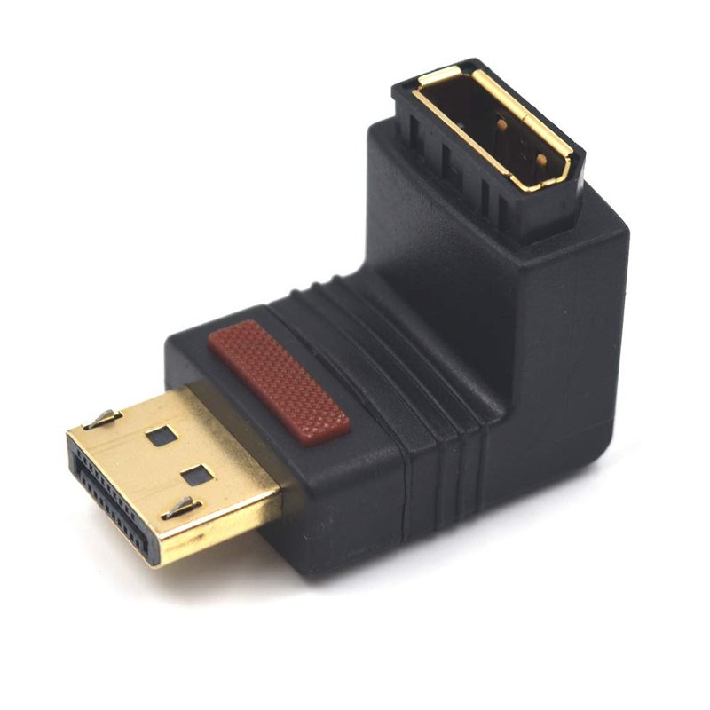 Kework DisplayPort 4K@60Hz Coupler with Clasp Button, Upward Angle ...